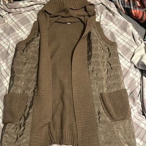 womens L cardigan, with hood and pockets, willing to negotiate prices!
